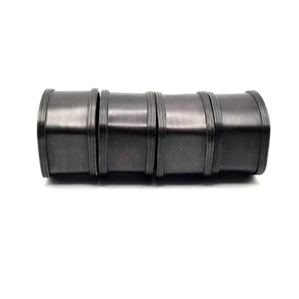 Set of 4 Napkin Rings Classic‎ Look Brushed Bronze/Copper Raised Rim Edges